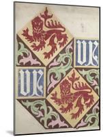 Floor Design For the Houses of Parliament-Augustus Welby Northmore Pugin-Mounted Giclee Print