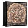 Floor Mosaic Dating to the 1st Century BC Depicting a Dionysus Mask-null-Framed Stretched Canvas