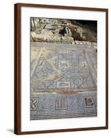 Floor Mosaic in Roman Villa, Paphos, Cyprus, 3rd Century-null-Framed Giclee Print