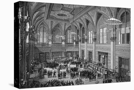 Floor of the New York Stock Exchange, 1885-null-Stretched Canvas