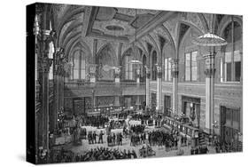 Floor of the New York Stock Exchange, 1885-null-Stretched Canvas