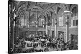 Floor of the New York Stock Exchange, 1885-null-Stretched Canvas