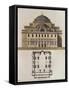 Floor Plan and Drawing of Hagia Sophia in Istanbul-Giulio Ferrario-Framed Stretched Canvas