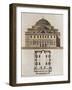 Floor Plan and Drawing of Hagia Sophia in Istanbul-Giulio Ferrario-Framed Giclee Print