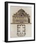 Floor Plan and Drawing of Hagia Sophia in Istanbul-Giulio Ferrario-Framed Giclee Print