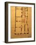 Floor Plan for Wolfgang Amadeus Mozart'S-null-Framed Giclee Print