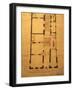 Floor Plan for Wolfgang Amadeus Mozart'S-null-Framed Giclee Print