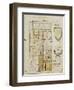 Floor Plan of Baptistery and Area around Cathedral in Novara by Panigone-null-Framed Giclee Print