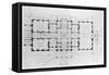 Floor Plan of the White House-null-Framed Stretched Canvas