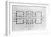 Floor Plan of the White House-null-Framed Giclee Print