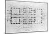 Floor Plan of the White House-null-Mounted Giclee Print