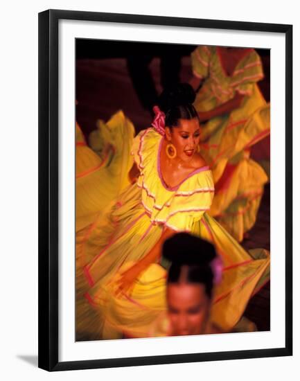 Floor Show at Xcaret, Riviera Maya, Mexico-Greg Johnston-Framed Premium Photographic Print