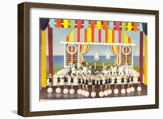 Floorshow, Girls on Balls-null-Framed Art Print