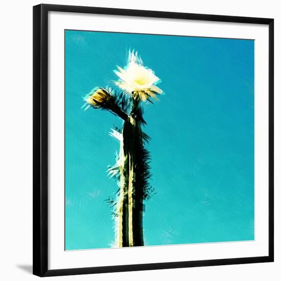 FLOR DE CACTUS-Sylver-Framed Premium Giclee Print