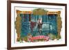 Flor de Romeo Brand Cigar Box Label, Famous Romeo and Juliet Balcony Scene-Lantern Press-Framed Premium Giclee Print