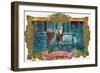 Flor de Romeo Brand Cigar Box Label, Famous Romeo and Juliet Balcony Scene-Lantern Press-Framed Art Print