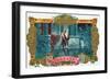 Flor de Romeo Brand Cigar Box Label, Famous Romeo and Juliet Balcony Scene-Lantern Press-Framed Art Print