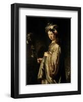 Flora, 1634-Rembrandt van Rijn-Framed Giclee Print