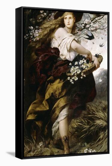 Flora, 1883-Ferdinand Keller-Framed Stretched Canvas