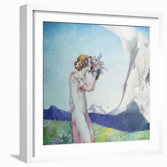 Flora Alpina-Edward Reginald Frampton-Framed Giclee Print