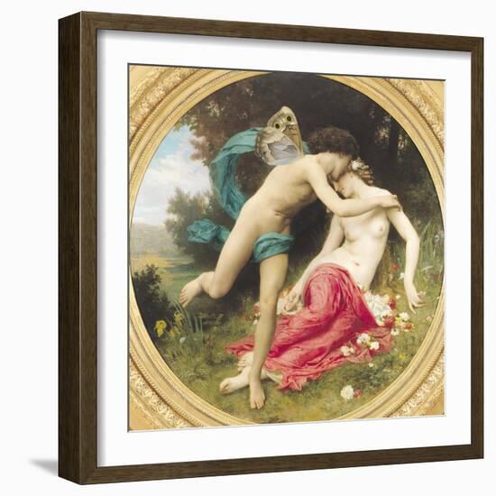 Flora and Zephyr, 1875-William Adolphe Bouguereau-Framed Giclee Print