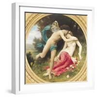 Flora and Zephyr, 1875-William Adolphe Bouguereau-Framed Giclee Print