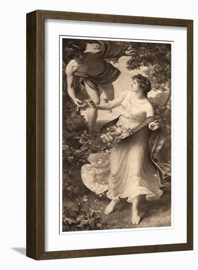 Flora and Zephyr, 1903-Arthur Trevethin Nowell-Framed Giclee Print