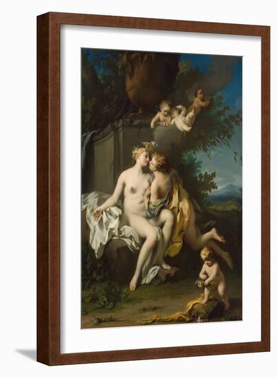 Flora and Zephyr, c.1730-Jacopo Amigoni-Framed Giclee Print