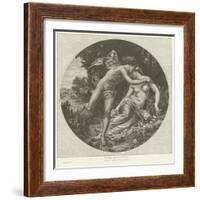 Flora and Zephyr-William Adolphe Bouguereau-Framed Giclee Print