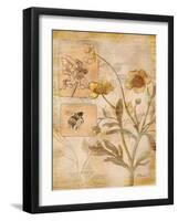 Flora Bumble Bee-Paul Brent-Framed Art Print