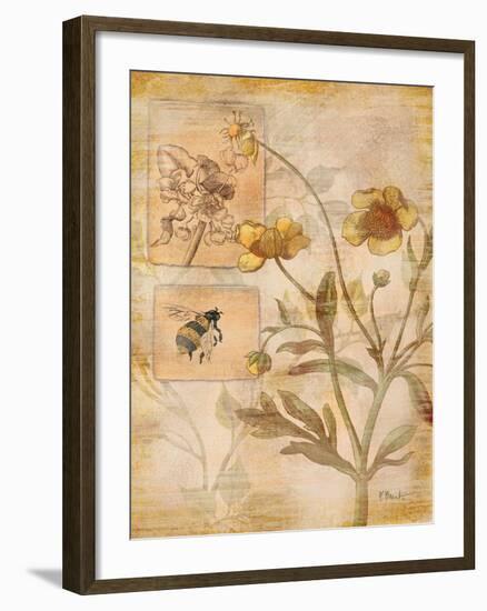 Flora Bumble Bee-Paul Brent-Framed Art Print