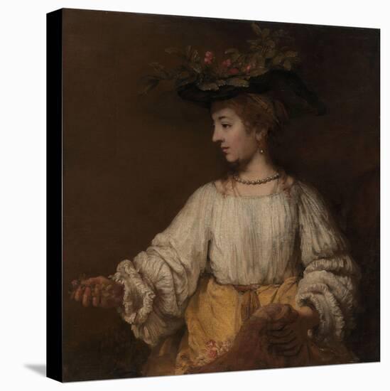 Flora, c.1654-Rembrandt van Rijn-Stretched Canvas