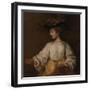 Flora, c.1654-Rembrandt van Rijn-Framed Giclee Print