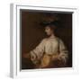 Flora, c.1654-Rembrandt van Rijn-Framed Giclee Print