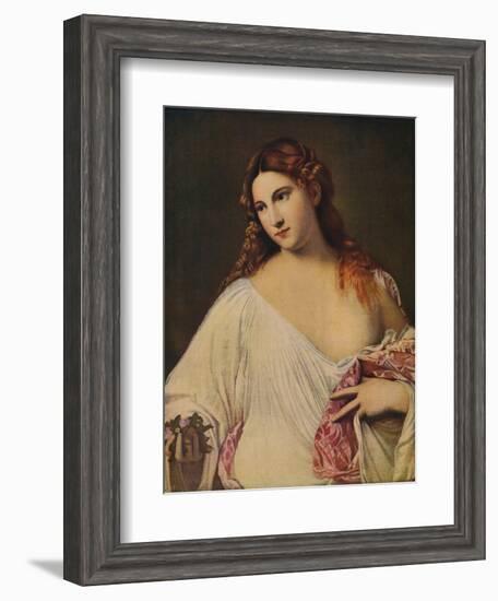 'Flora', c1515-1517, (c1915)-Titian-Framed Giclee Print