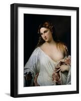 Flora, Ca 1515-Titian (Tiziano Vecelli)-Framed Giclee Print