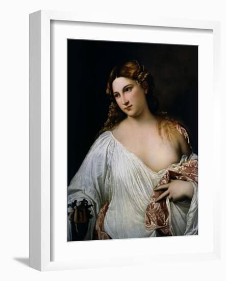 Flora, Ca 1515-Titian (Tiziano Vecelli)-Framed Giclee Print