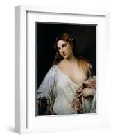 Flora, Ca 1515-Titian (Tiziano Vecelli)-Framed Giclee Print