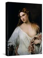Flora, Ca 1515-Titian (Tiziano Vecelli)-Stretched Canvas