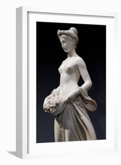 Flora, Detail, 1838-40 (Marble)-Pietro Tenerani-Framed Giclee Print