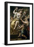 Flora, Goddess of Flowers, Ca. 1697-Luca Giordano-Framed Giclee Print