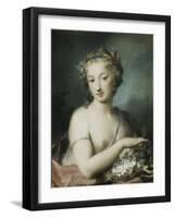 Flora, Half Length, Holding Plums-Rosalba Giovanna Carriera-Framed Giclee Print