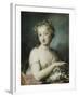 Flora, Half Length, Holding Plums-Rosalba Giovanna Carriera-Framed Giclee Print