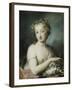 Flora, Half Length, Holding Plums-Rosalba Giovanna Carriera-Framed Giclee Print