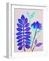 Flora linocut-Sarah Thompson-Engels-Framed Giclee Print