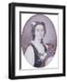 Flora Macdonald (1722-1790), in Black and White Dress with Bouquet of Roses and Tartan Plaid-George Murray-Framed Giclee Print