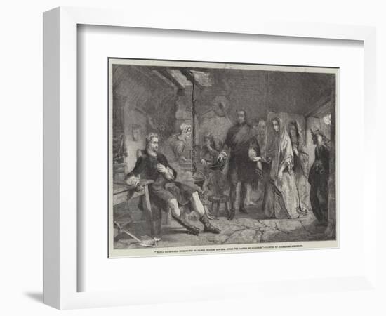 Flora Macdonald Introduced to Prince Charles Edward, after the Battle of Culloden-Alexander Johnston-Framed Giclee Print