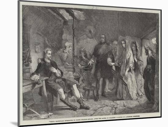 Flora Macdonald Introduced to Prince Charles Edward, after the Battle of Culloden-Alexander Johnston-Mounted Giclee Print