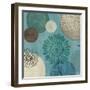 Flora Mood Blue II-Veronique Charron-Framed Art Print