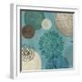 Flora Mood Blue II-Veronique Charron-Framed Art Print